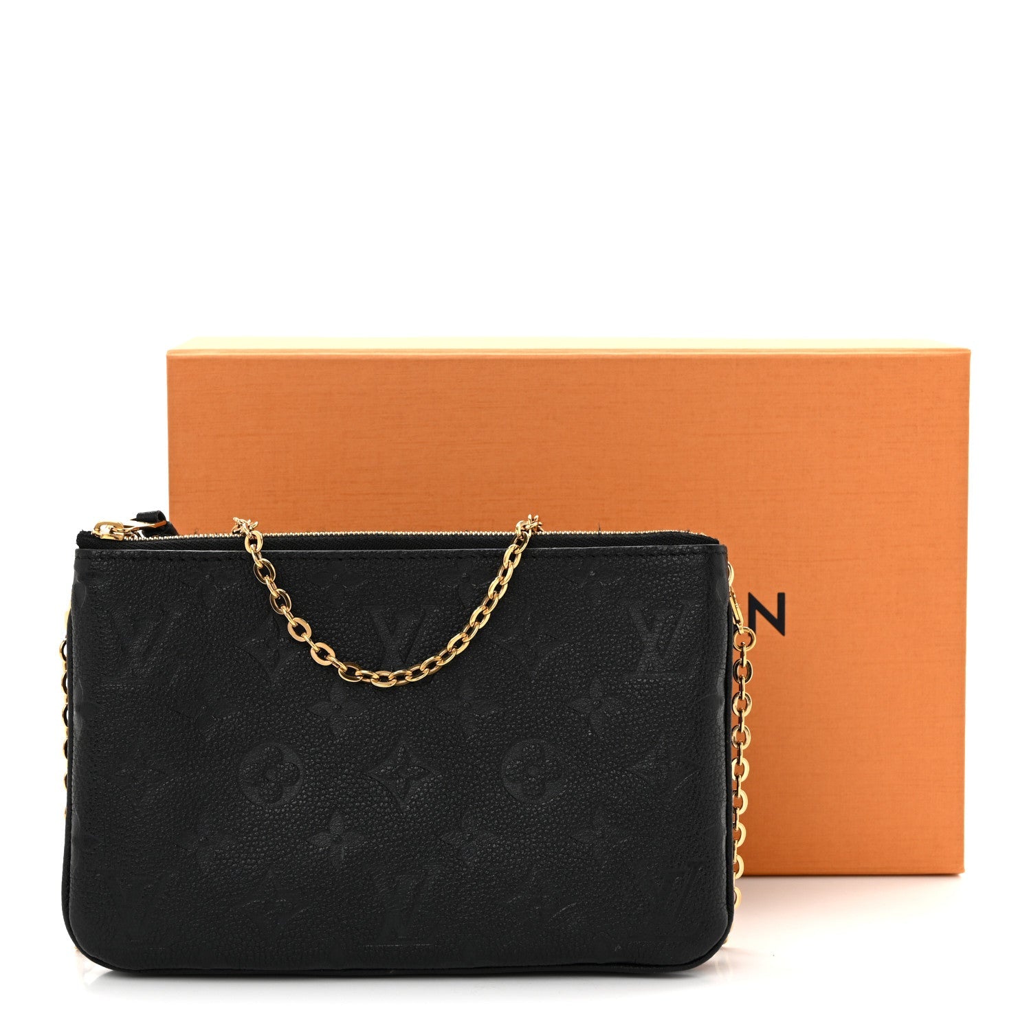 Empreinte Double Zip Pochette Black