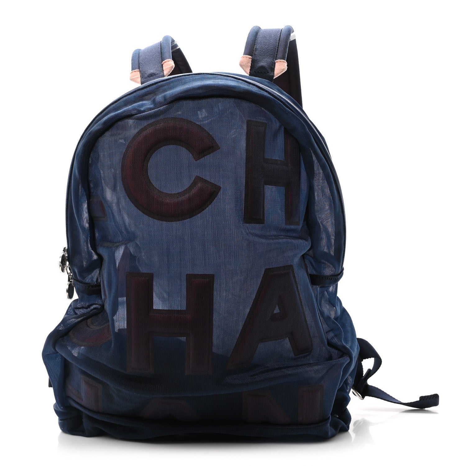 Mesh Small Doudoune Backpack Pink Blue