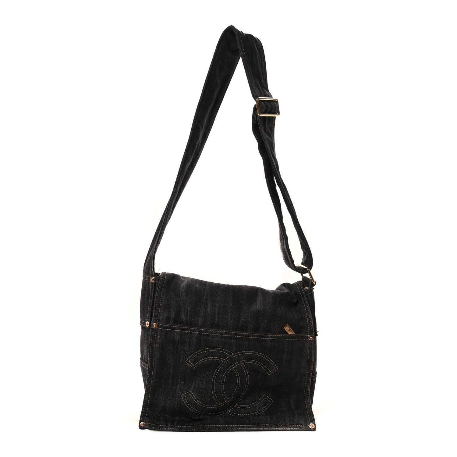 Denim CC Messenger Bag Blue