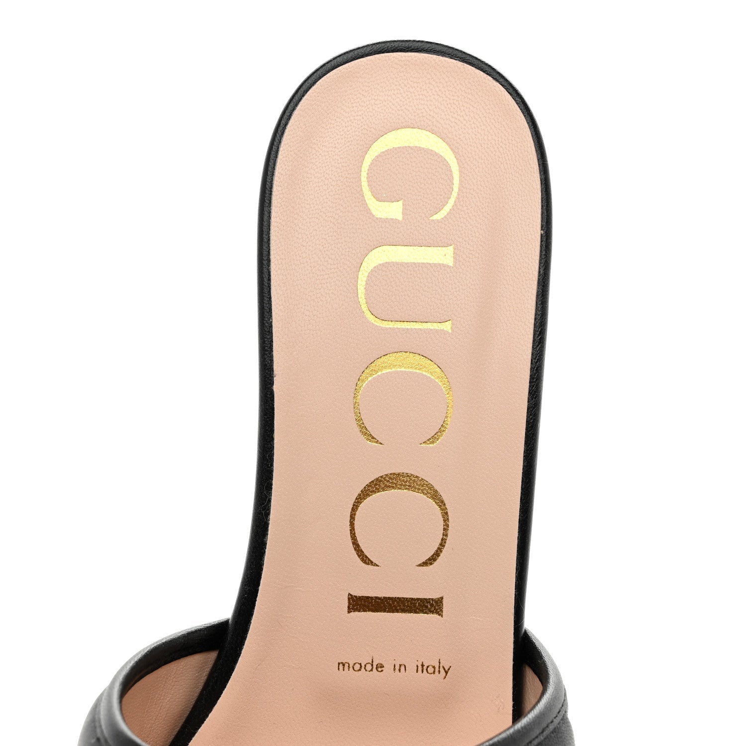 Nappa Matelasse GG Marmont Flat Slide Sandals 40 Black
