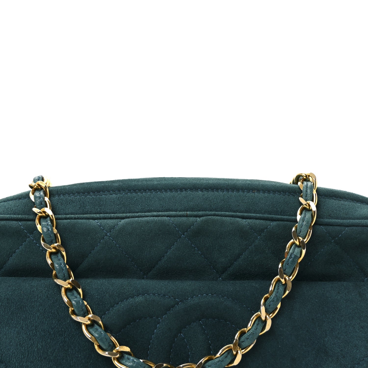 Suede Quilted CC Tassel Camera Bag Blue