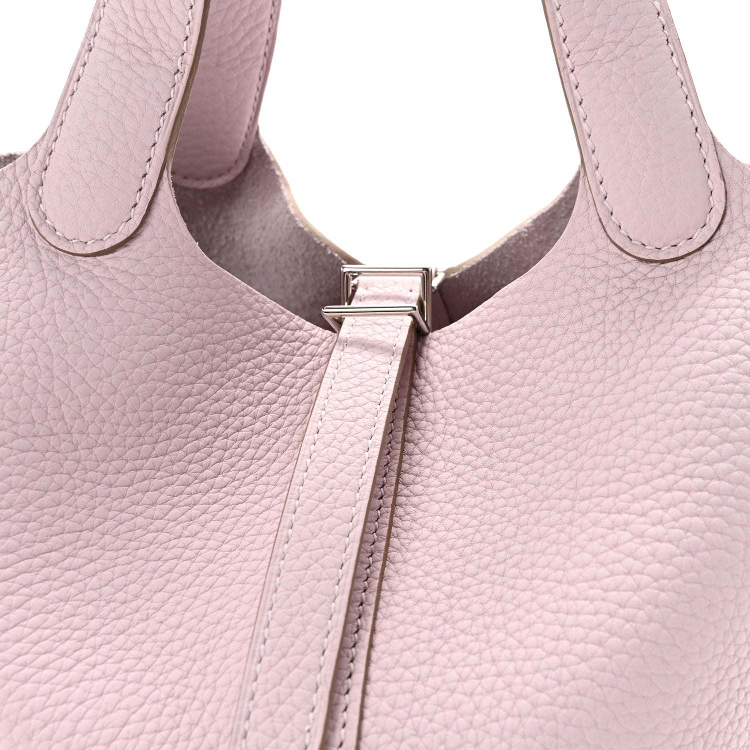Taurillon Clemence Picotin Lock 18 PM Mauve Pale