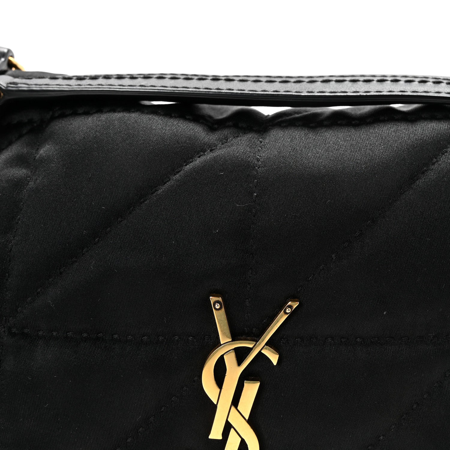 Satin Patchwork Monogram Medium Jamie Black