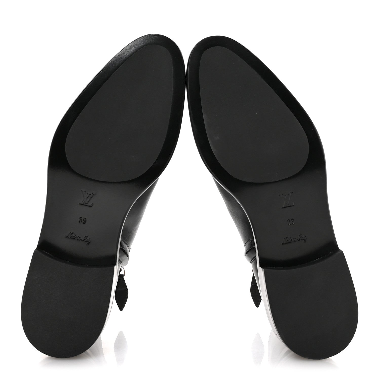 Calfskin Westside Flat Ankle Boots 39 Black