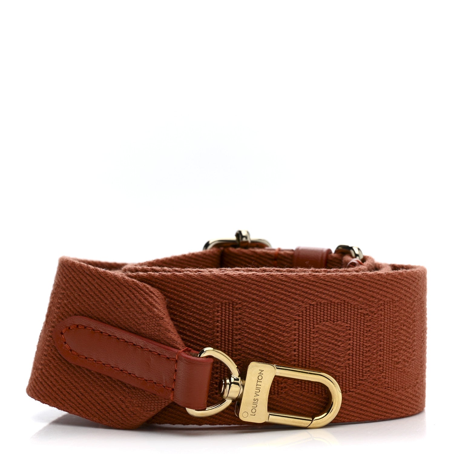Nylon Coussin Shoulder Strap Terracotta Brown