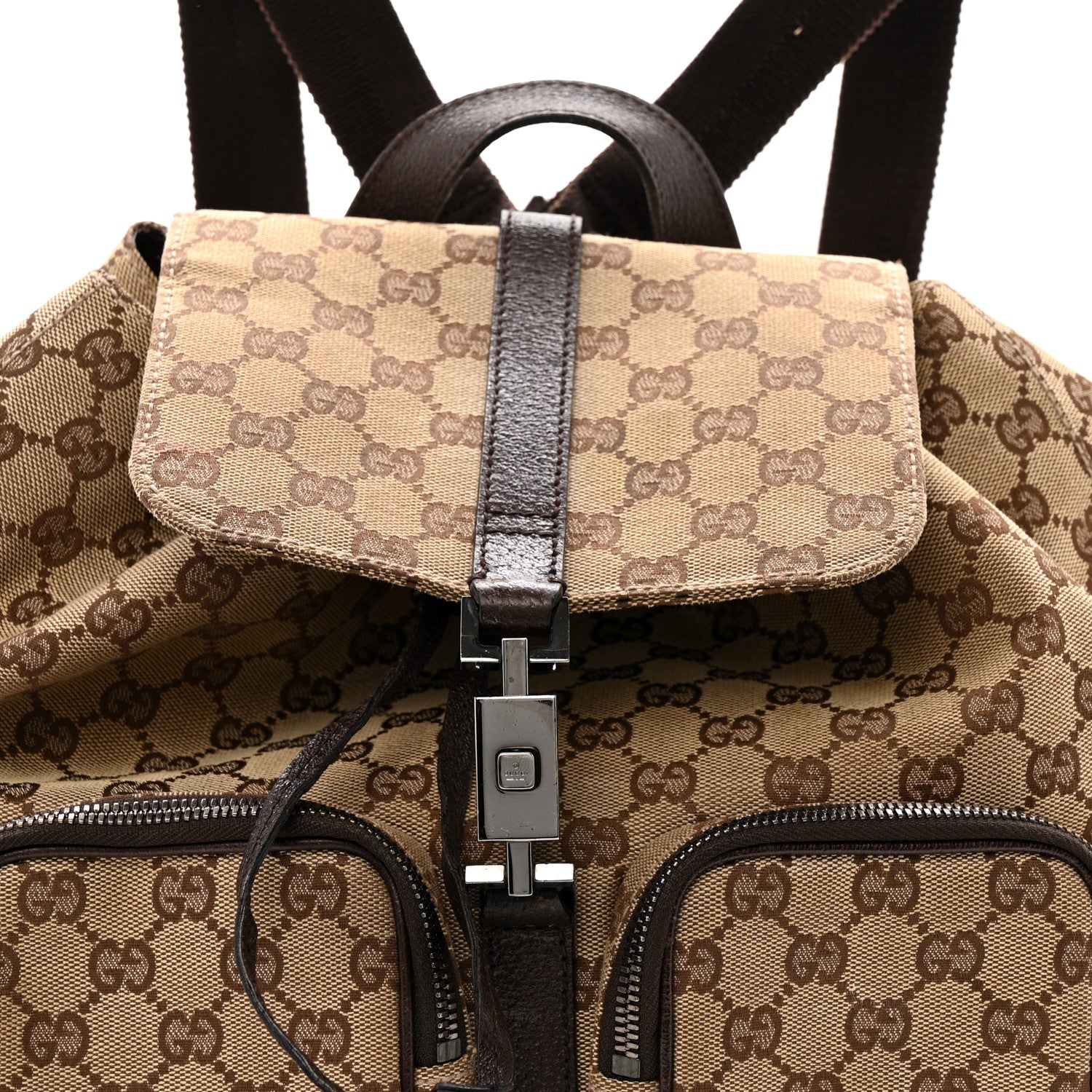 Monogram Backpack Dark Brown
