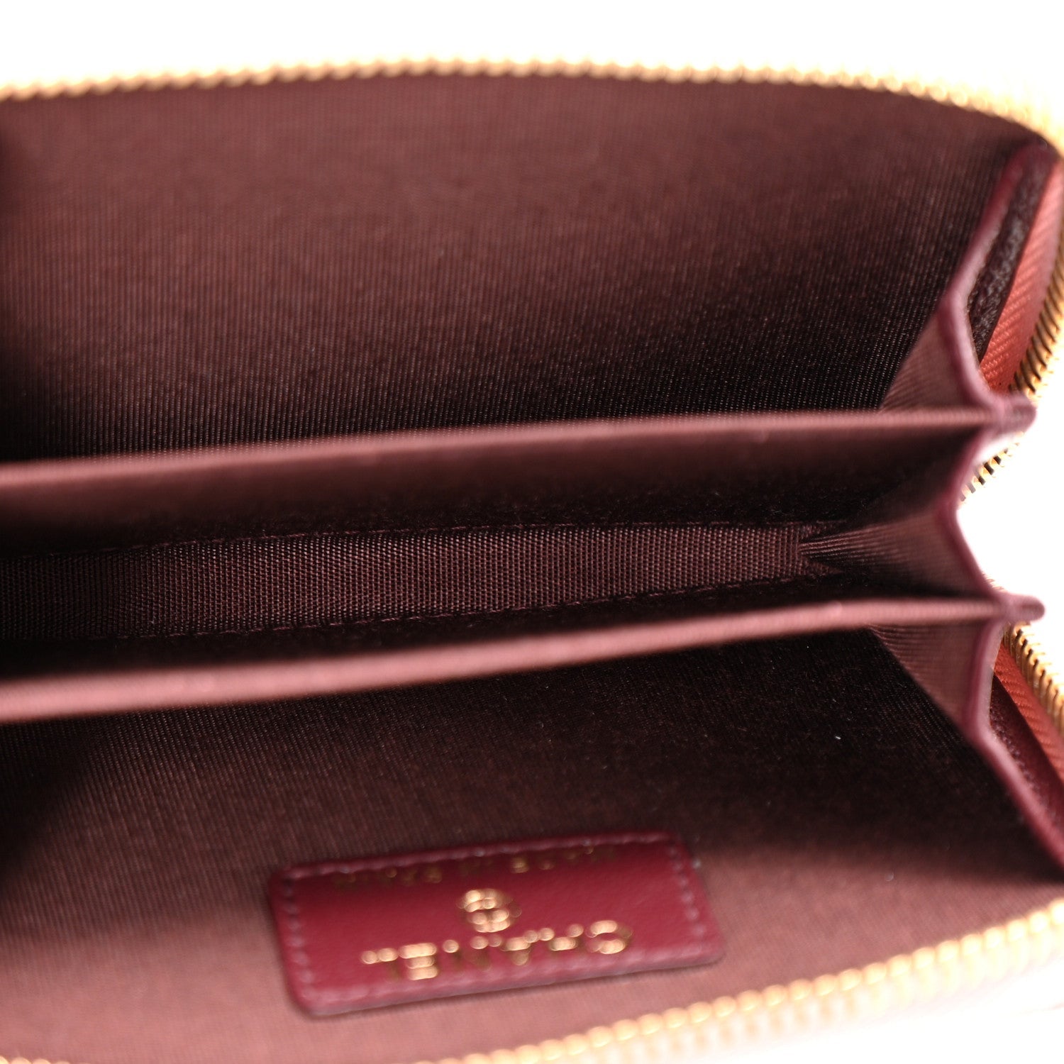 Sheepskin Quilted Mademoiselle Vintage Zip Coin Purse Light Pink