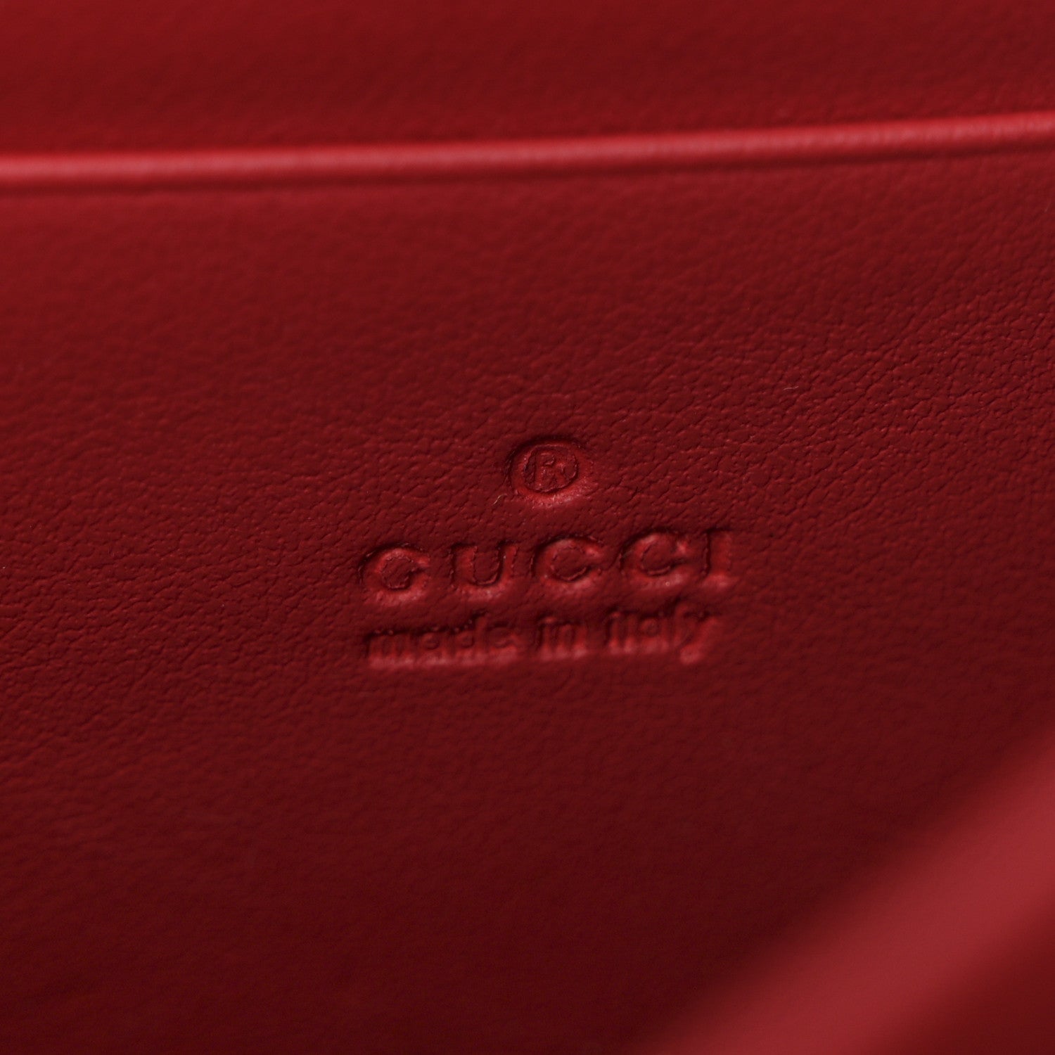 GG Supreme Monogram Mini Dionysus Chain Wallet Beige Vulcanic Red
