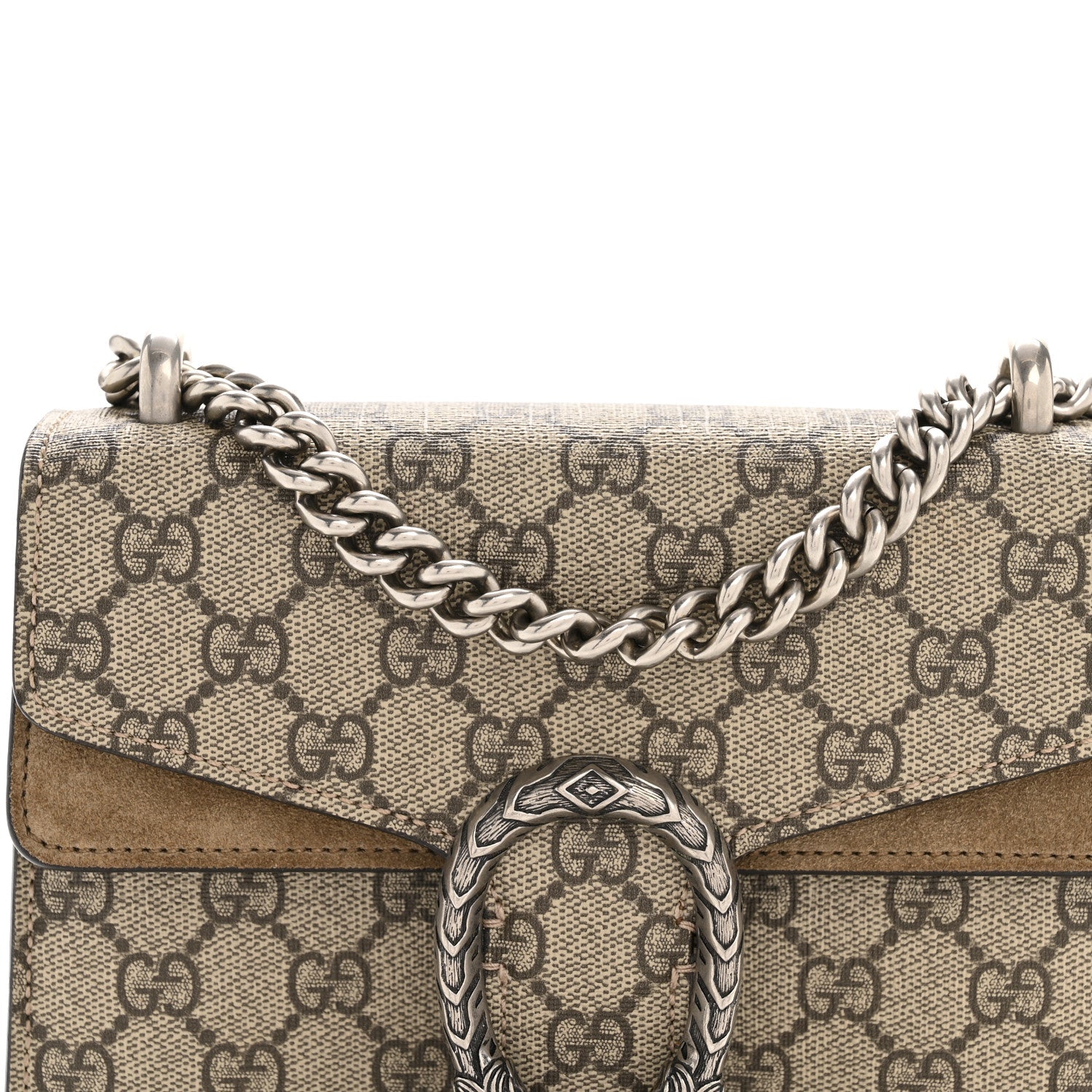 GG Supreme Monogram Mini Dionysus Shoulder Bag Taupe