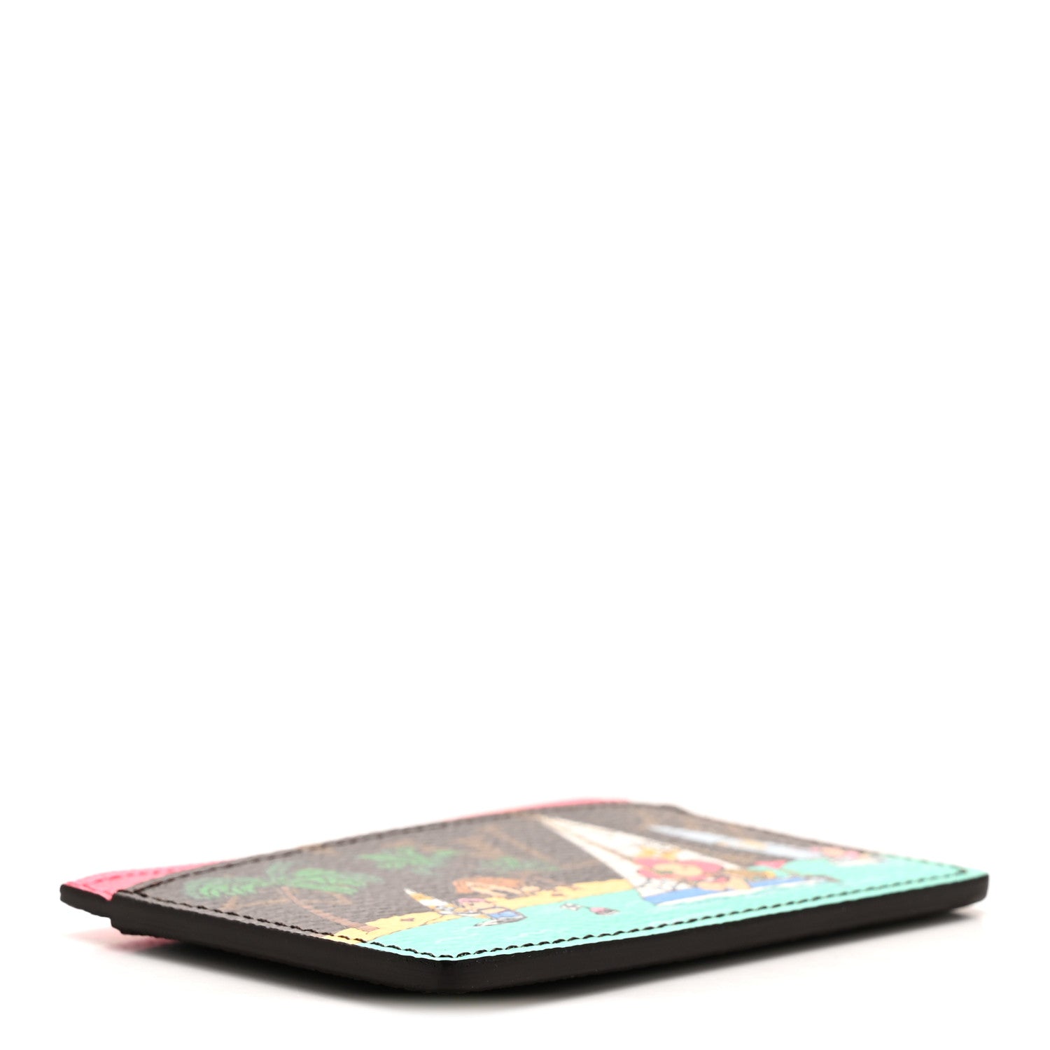 Monogram 2023 Christmas Animation Sailing Vivienne Cardholder Dragonfruit Pink