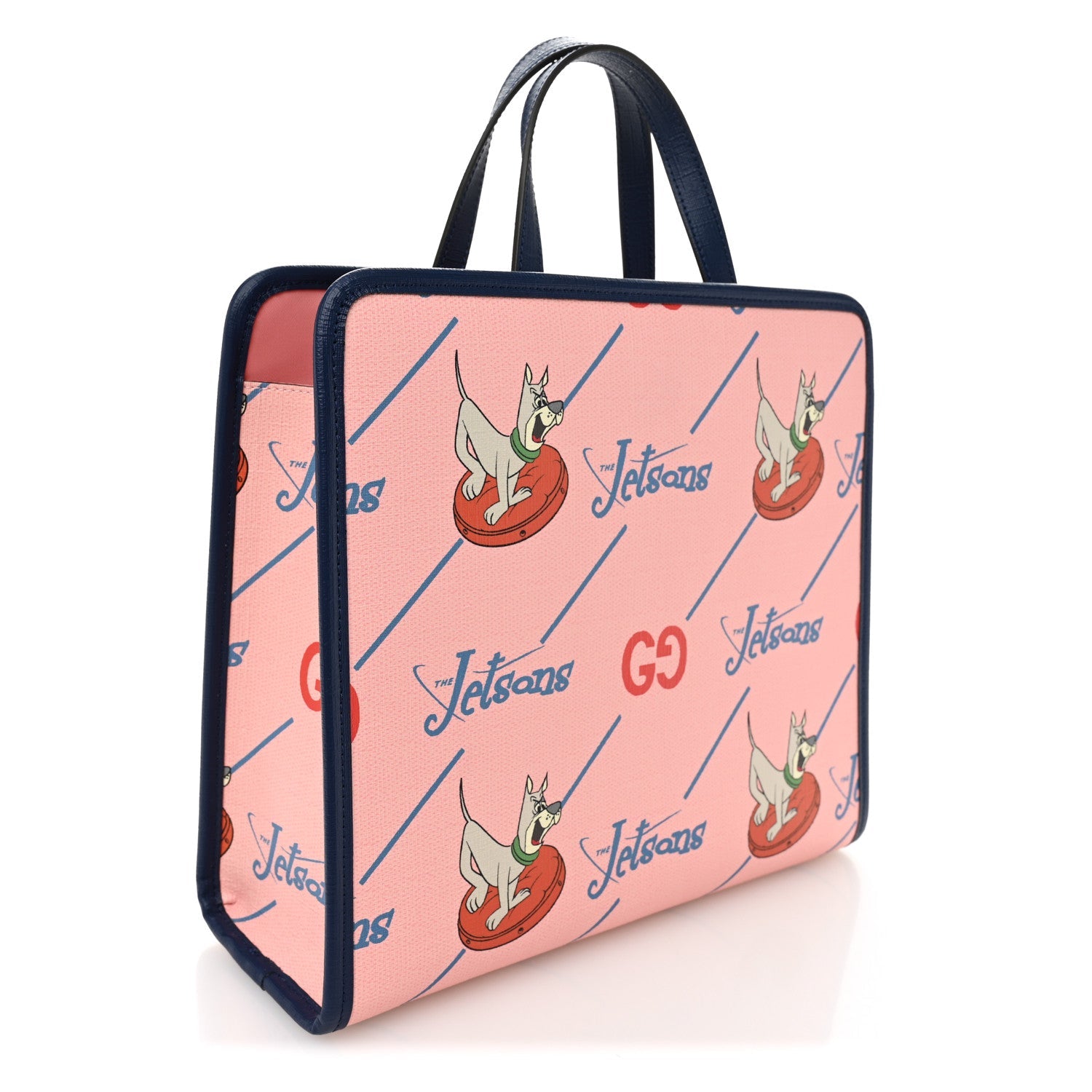 Coated Canvas Interlocking G The Jetsons Childrens Tote  Pink Multicolor