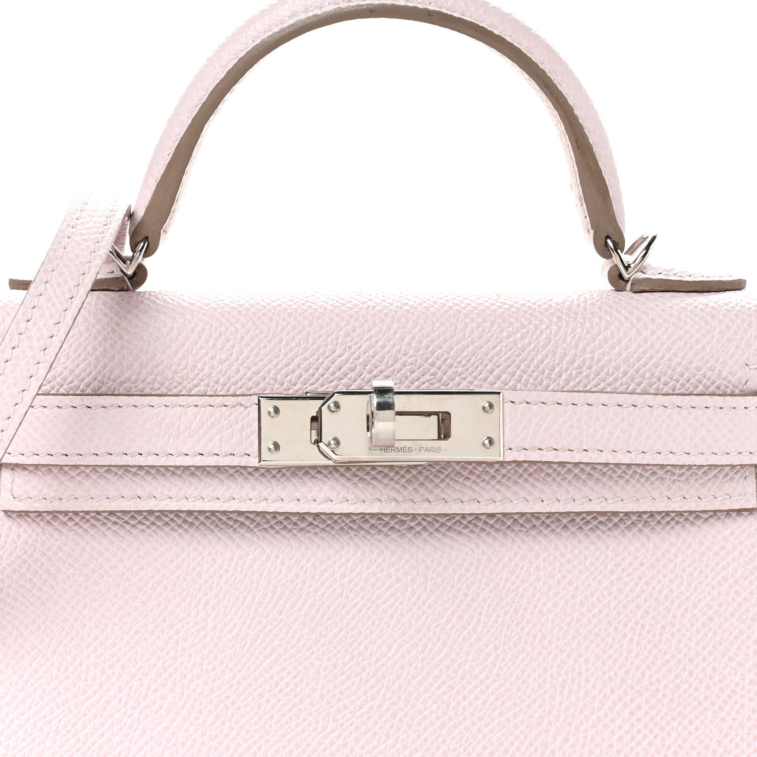 Epsom Horseshoe Mini Kelly Sellier 20 Mauve Pale Gris Perle