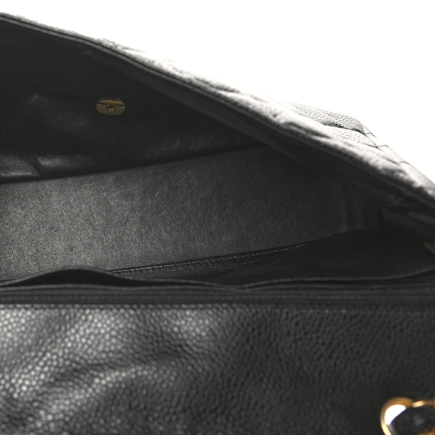 Caviar Quilted Jumbo Single Flap Black