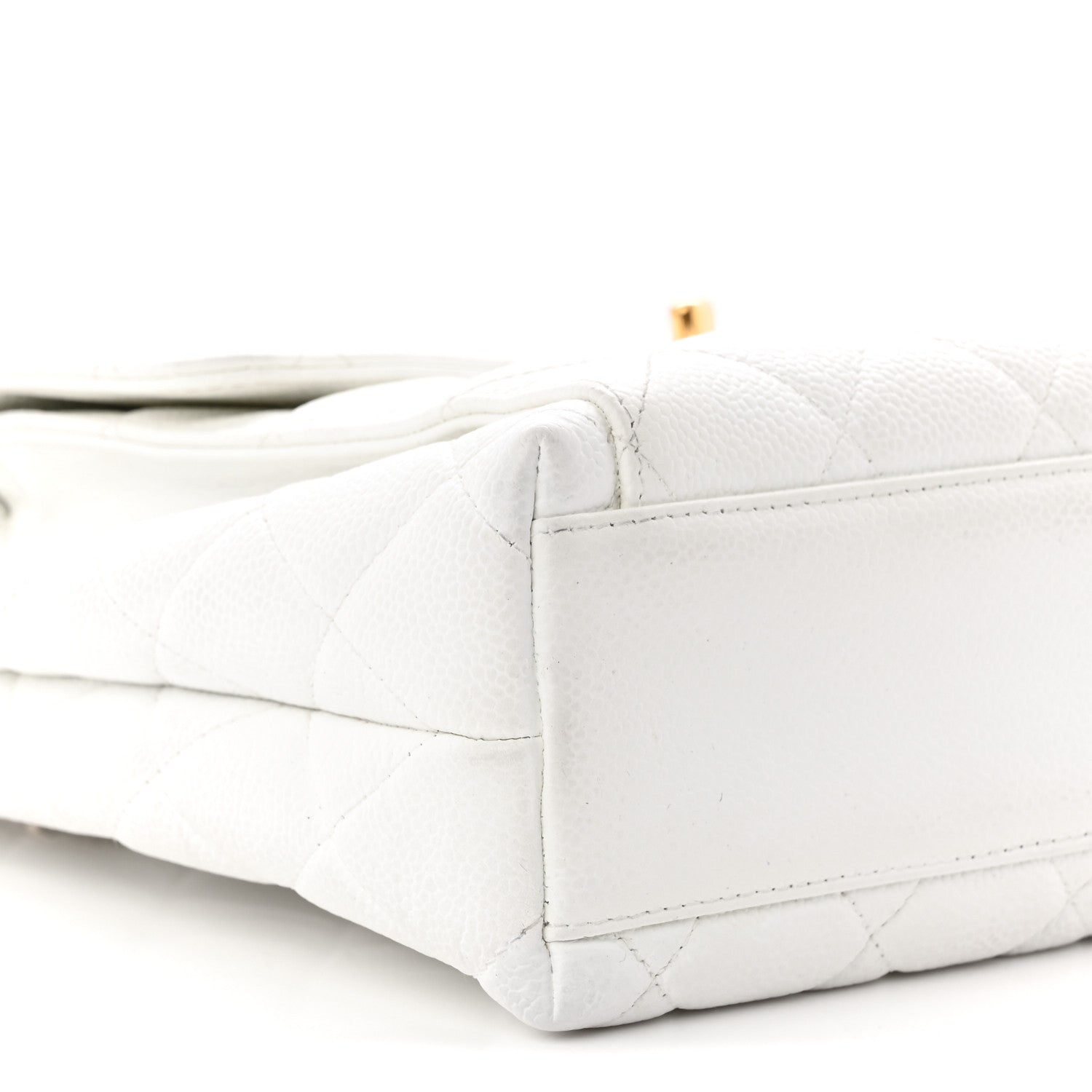 Caviar CC Shoulder Bag White