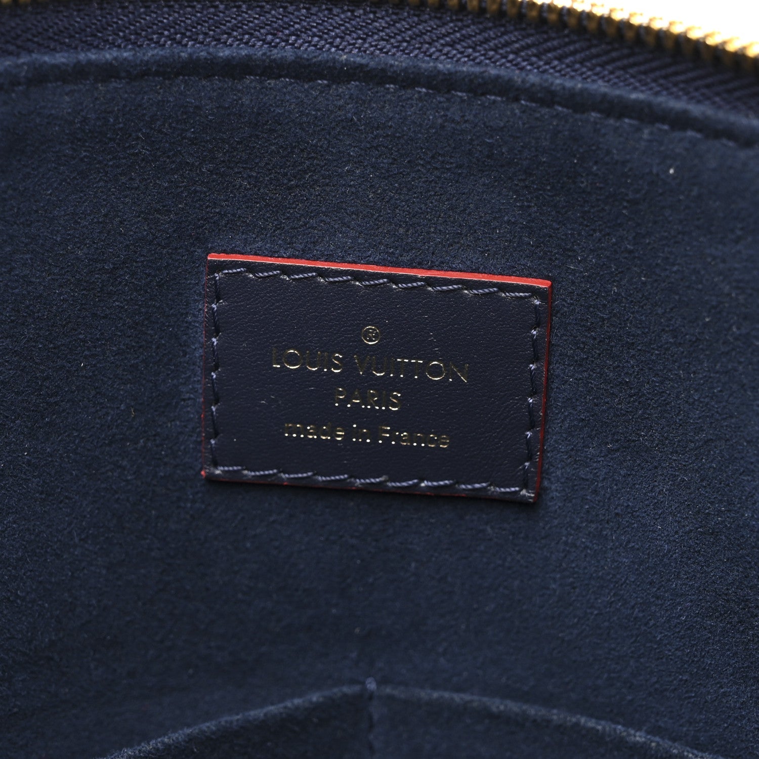 Empreinte V Tote MM Marine Rouge