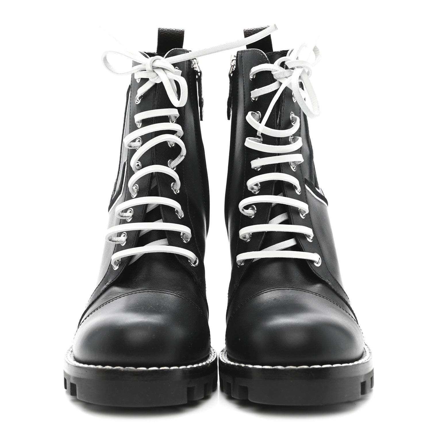 Calfskin Monogram Star Trail Ankle Boots 41 Black