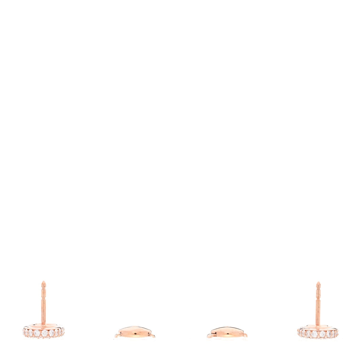 18K Rose Gold Diamond New Farandole Earrings
