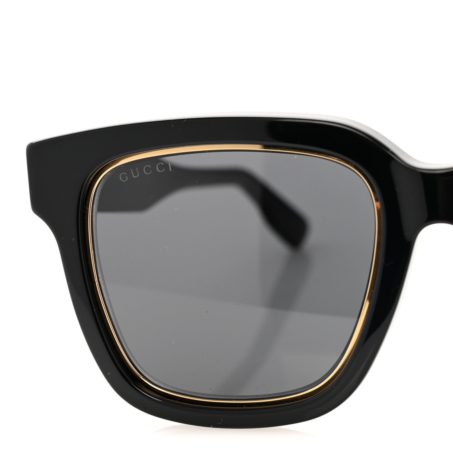 Acetate Square Frame Sunglasses GG1136SA Black