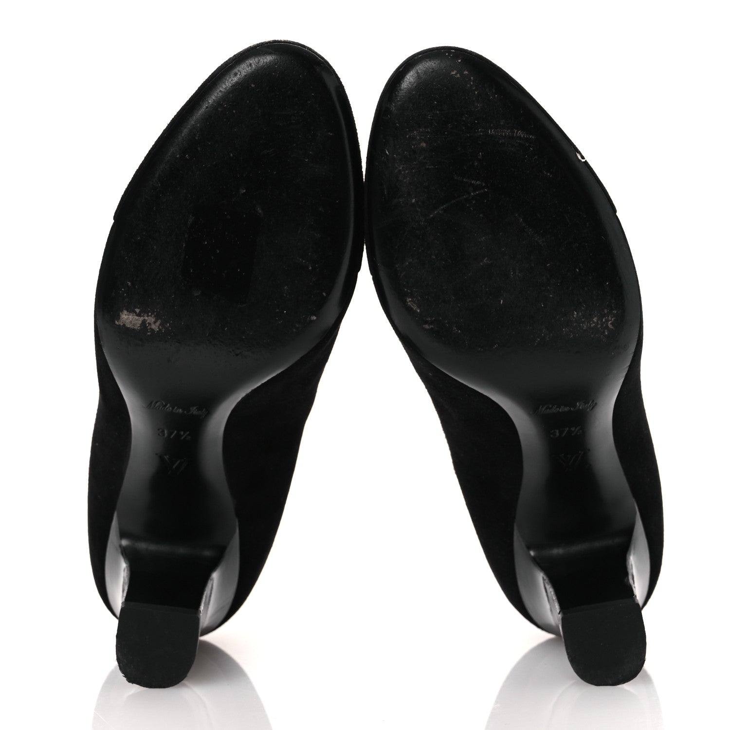 Suede Monogram Uniformes Cap Toe Chelsea 75mm Ankle Boots 37.5 Black