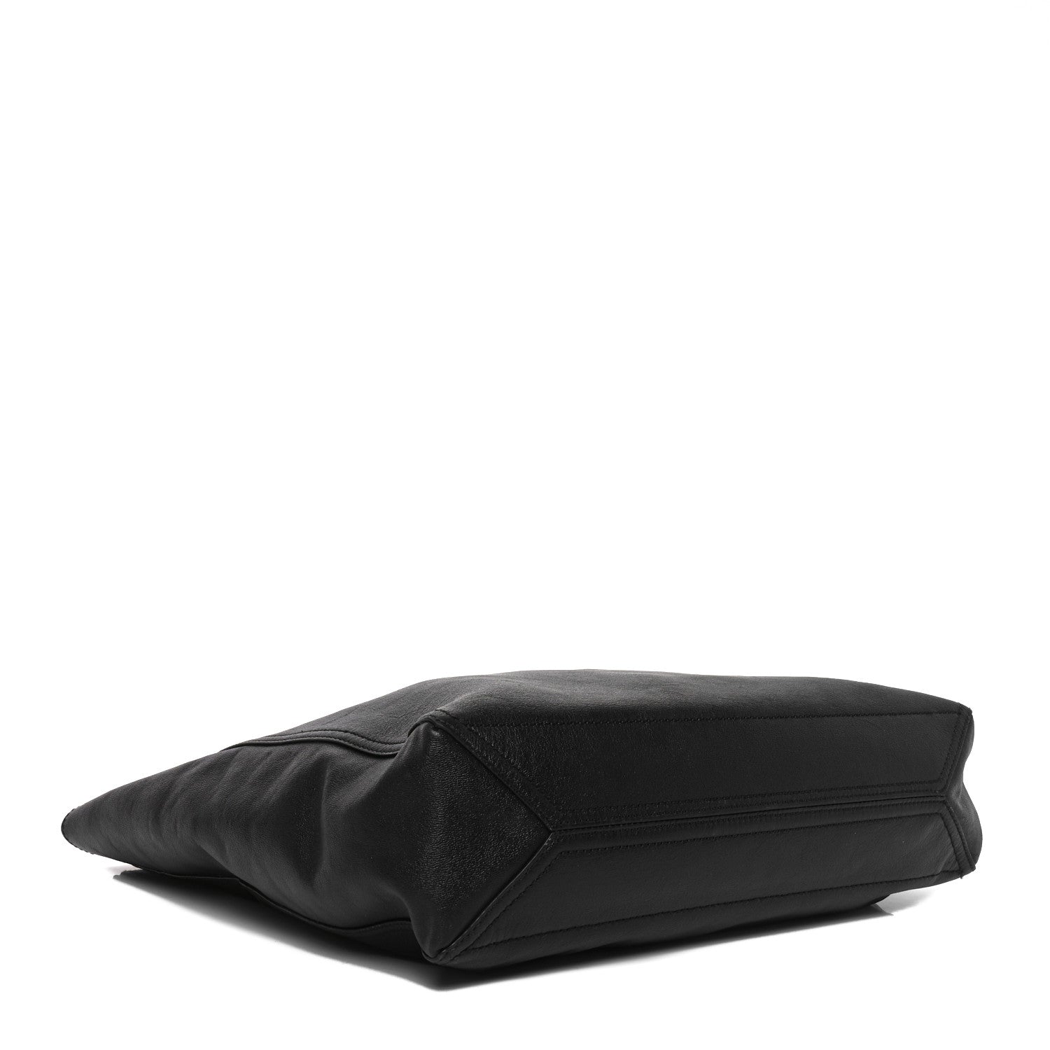 New Sakai Calfskin Lux Medium Dahlia Tote Black