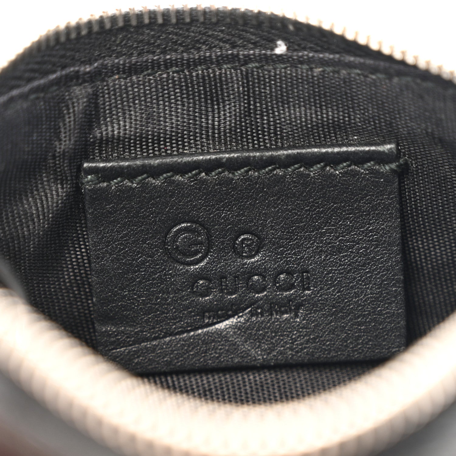 Microguccissima Key Ring Coin Case Black