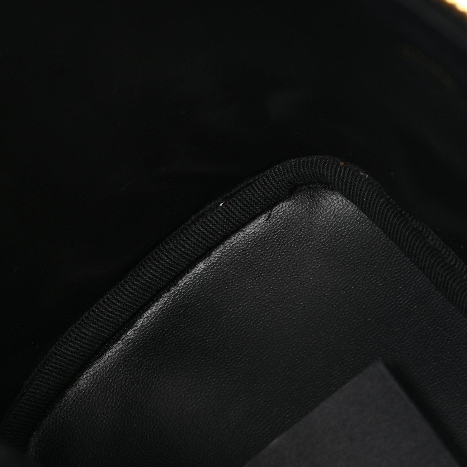 Lambskin Vanity Cosmetic Bag Black