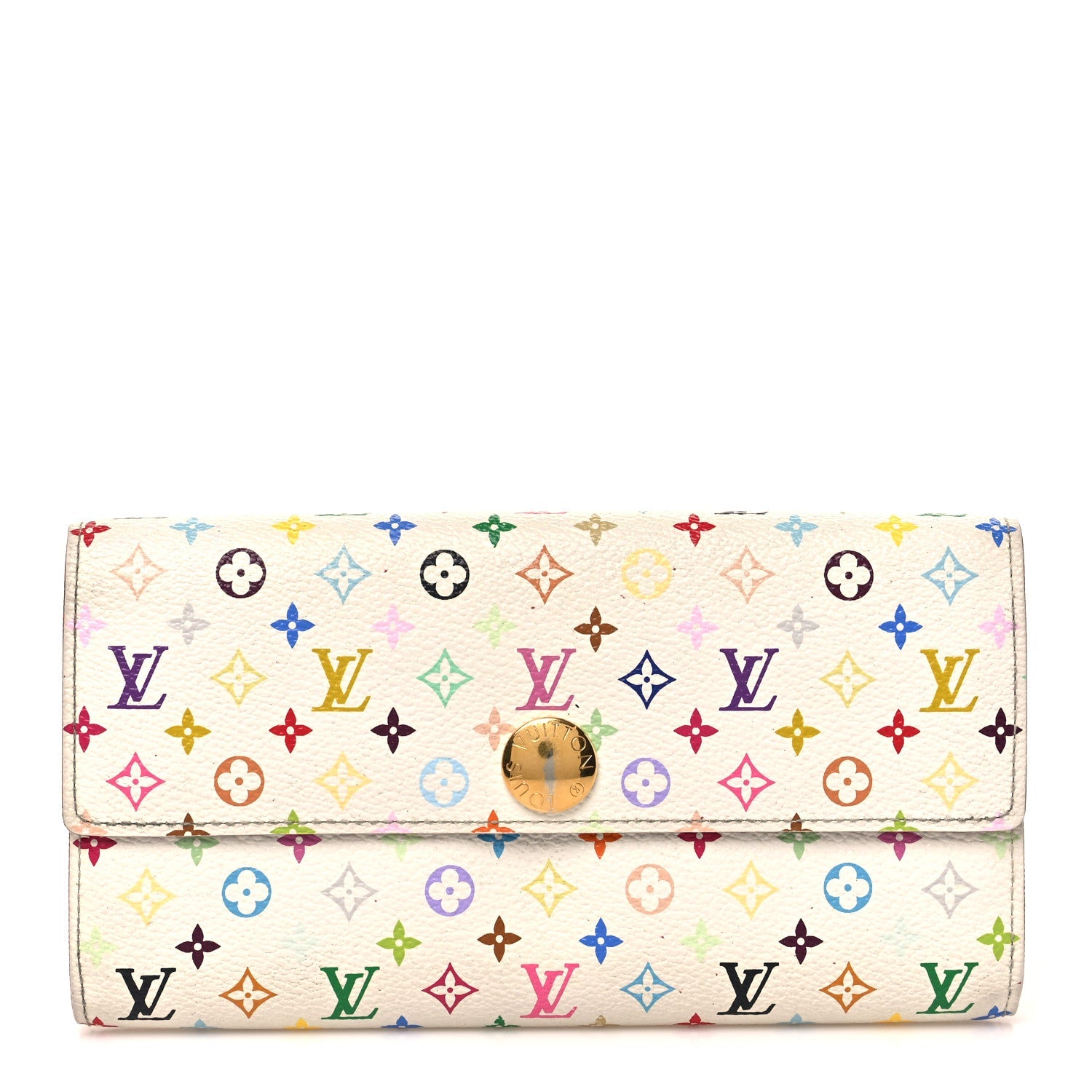 Monogram Multicolor Sarah Wallet White Eglantine