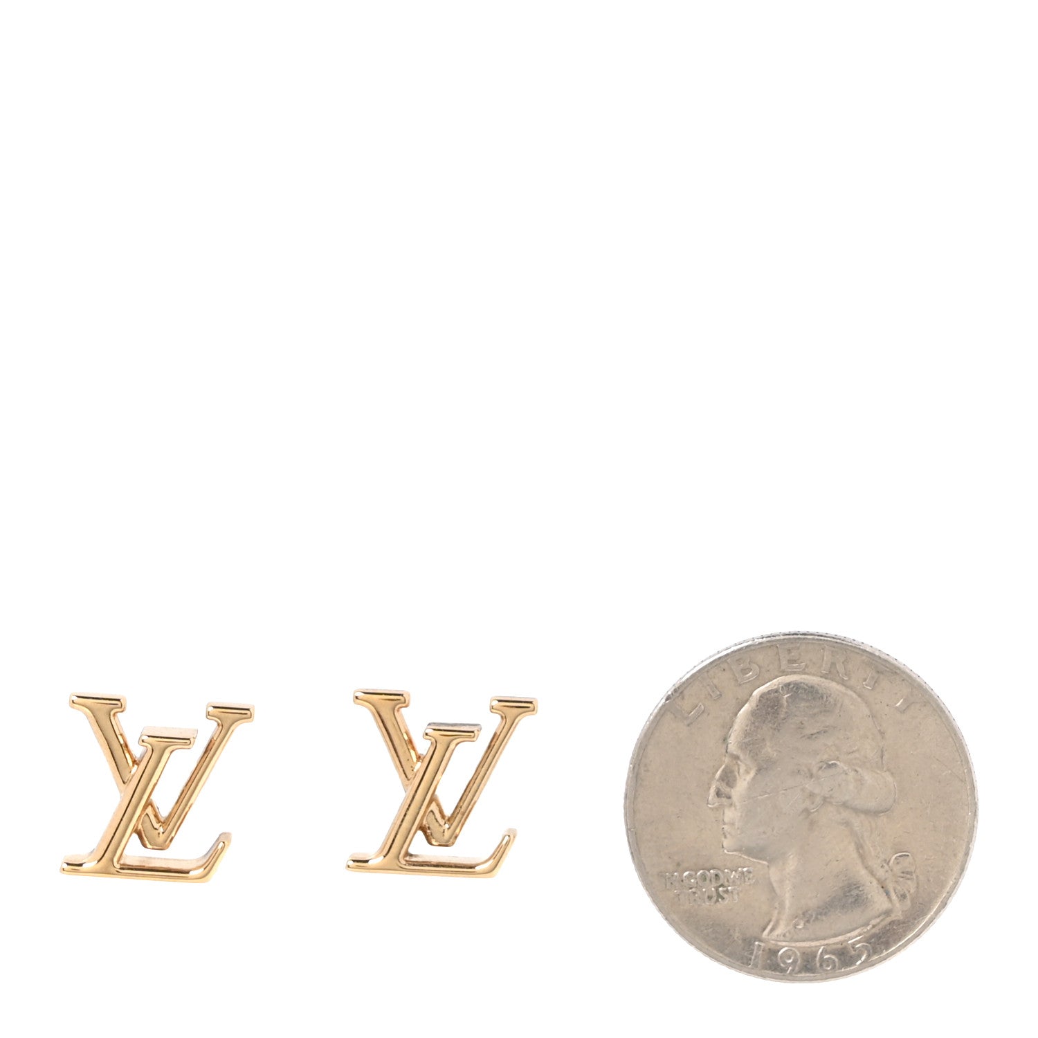 Metal LV Iconic Earrings Gold