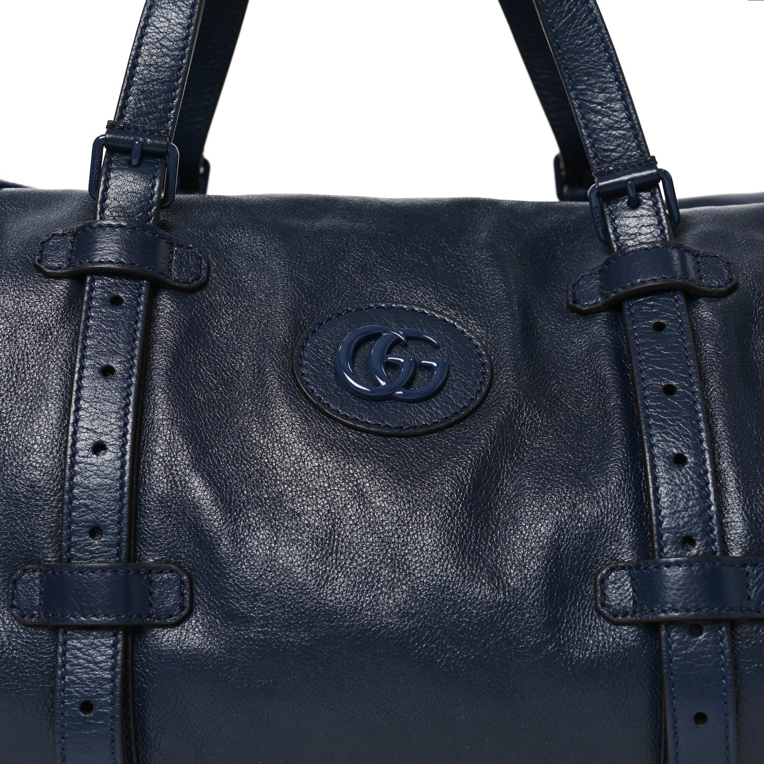 Piuma Lux Energy Monochrome Double G Duffle Bag Blue