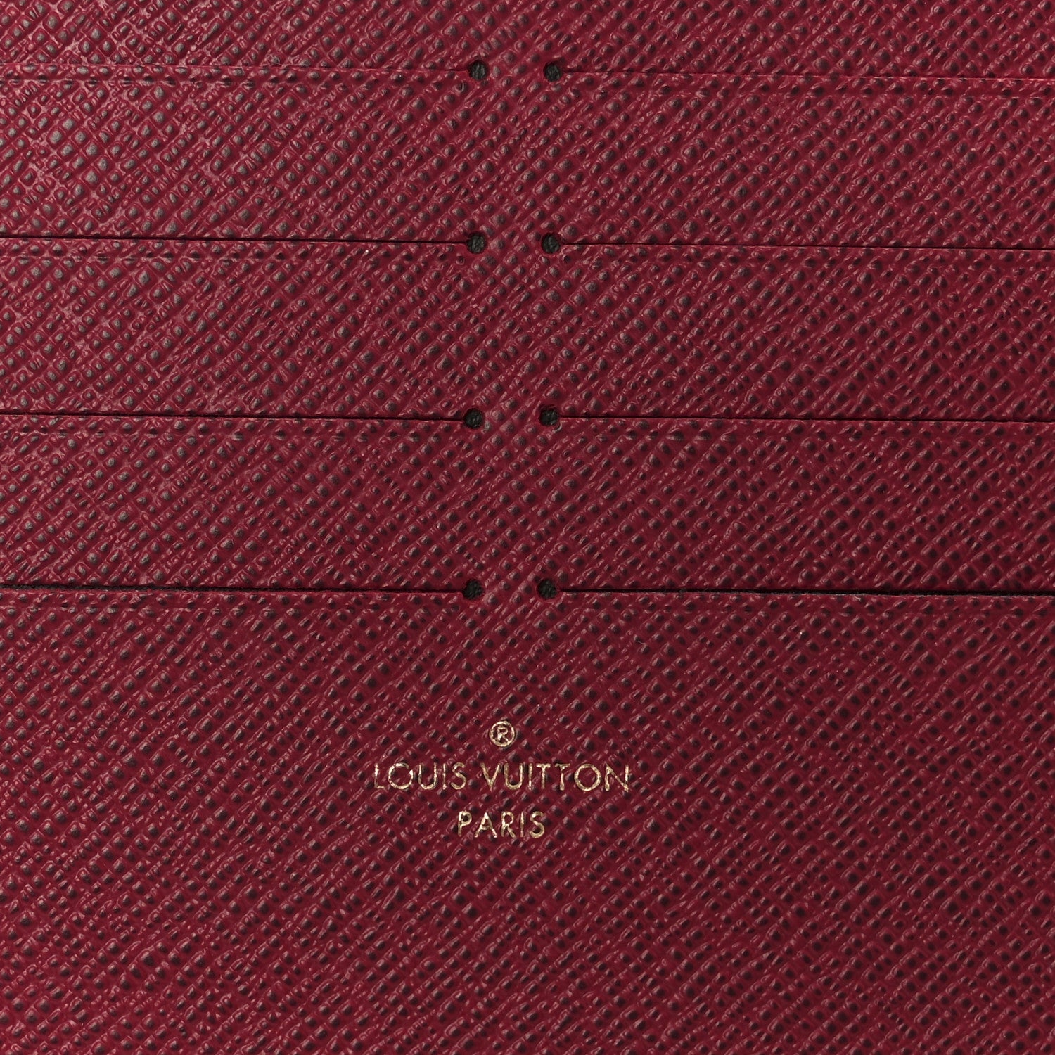Calfskin Pochette Felicie Card Holder Insert Fuchsia