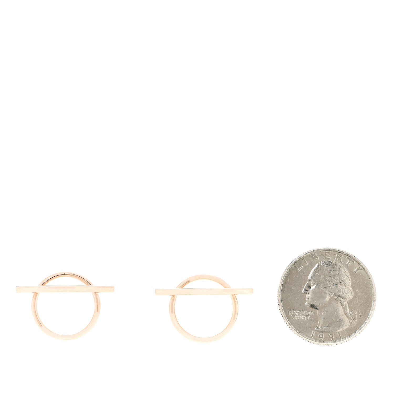18K Rose Gold MM Echappee Earrings