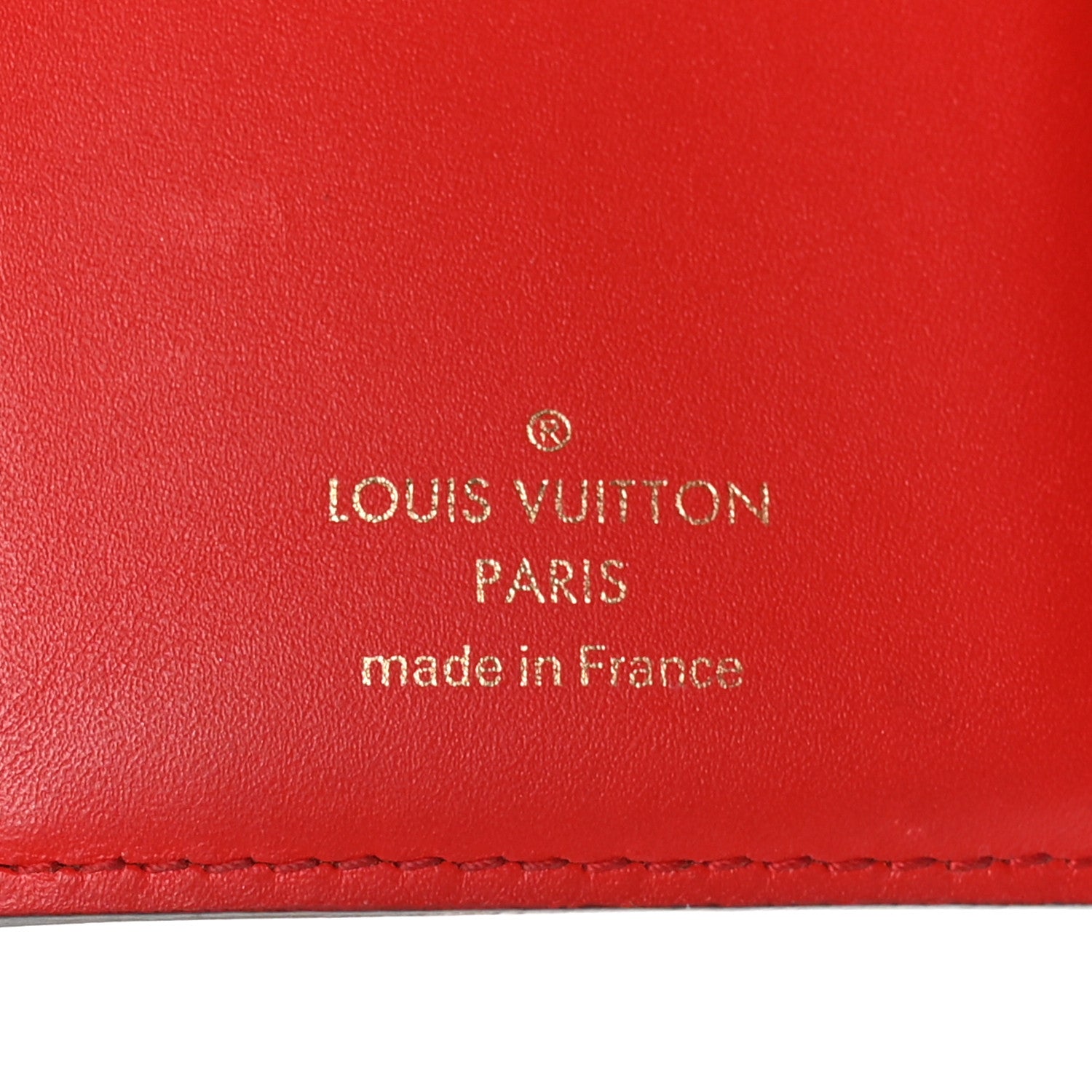 Monogram Flower Lock Compact Wallet Coquelicot
