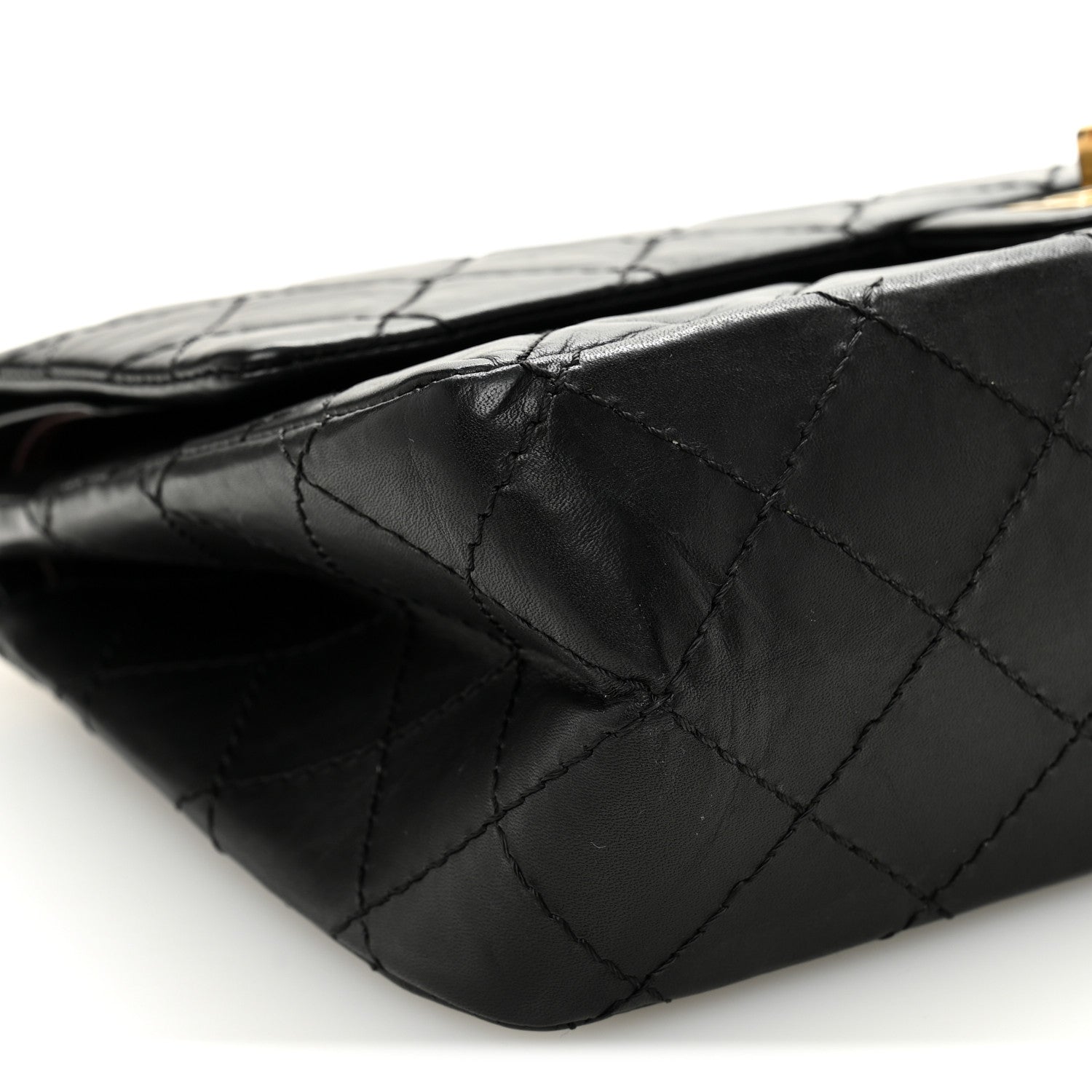 Aged Calfskin Quilted 2.55 Reissue 226 Flap Black