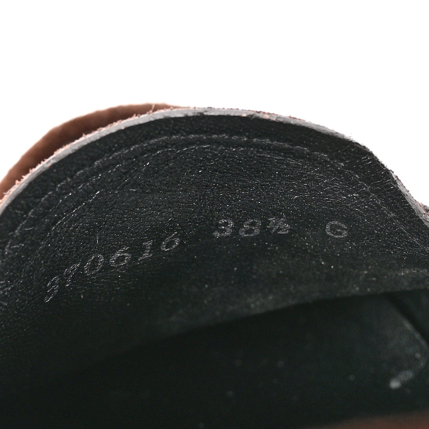 Suede GG Buckle Driver Loafers 38.5 Brown