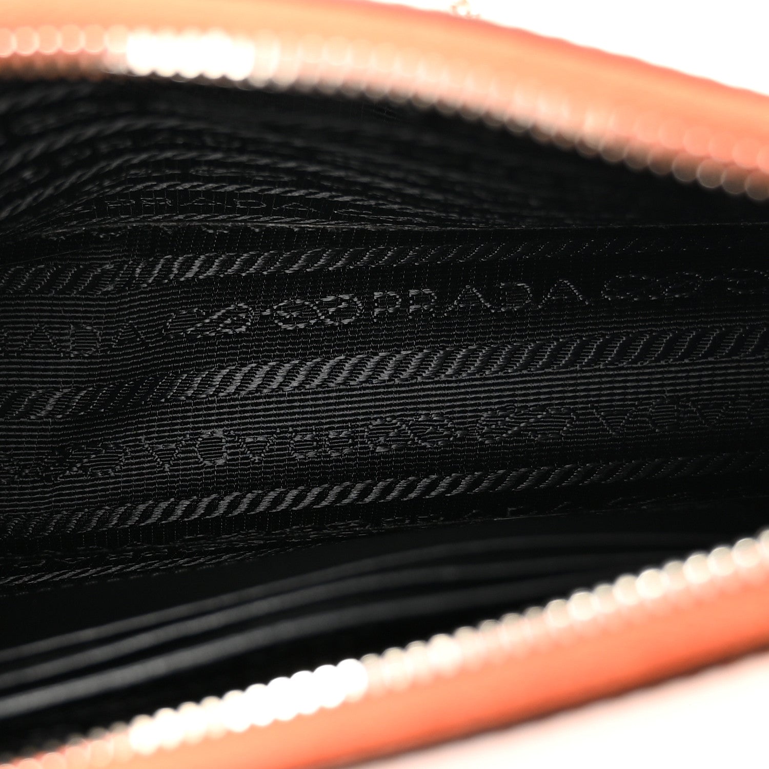 Saffiano Vernice Chain Crossbody Bag Papaya