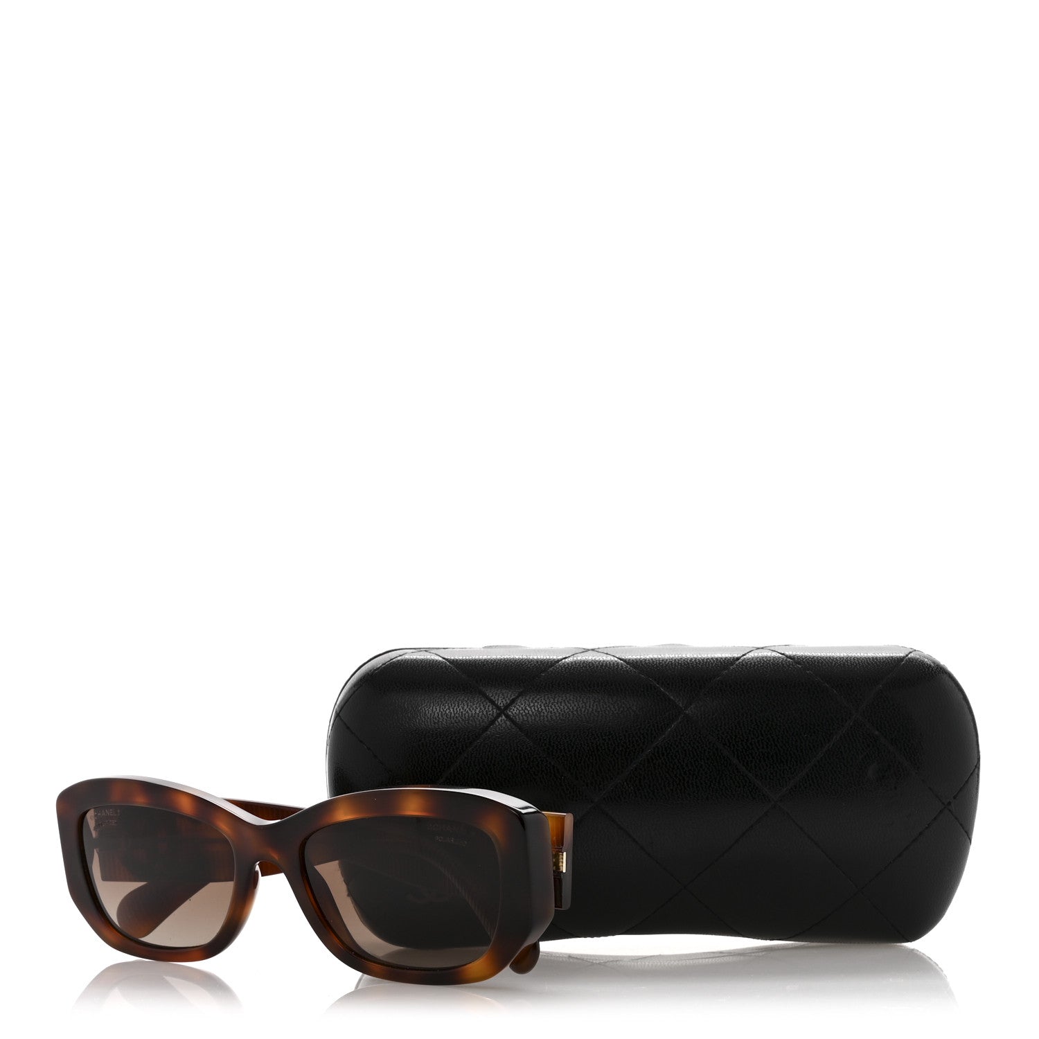 Acetate Polarized Rectangle Sunglasses 5493 Tortoise
