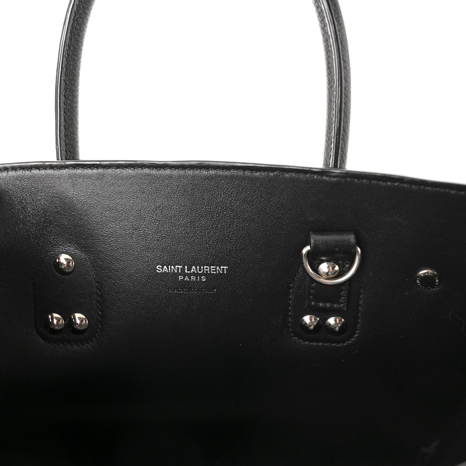 Grained Calfskin Baby Sac De Jour Black