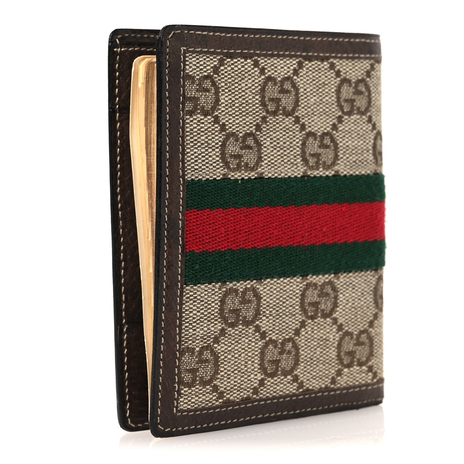GG Monogram Web Address Book Agenda Brown