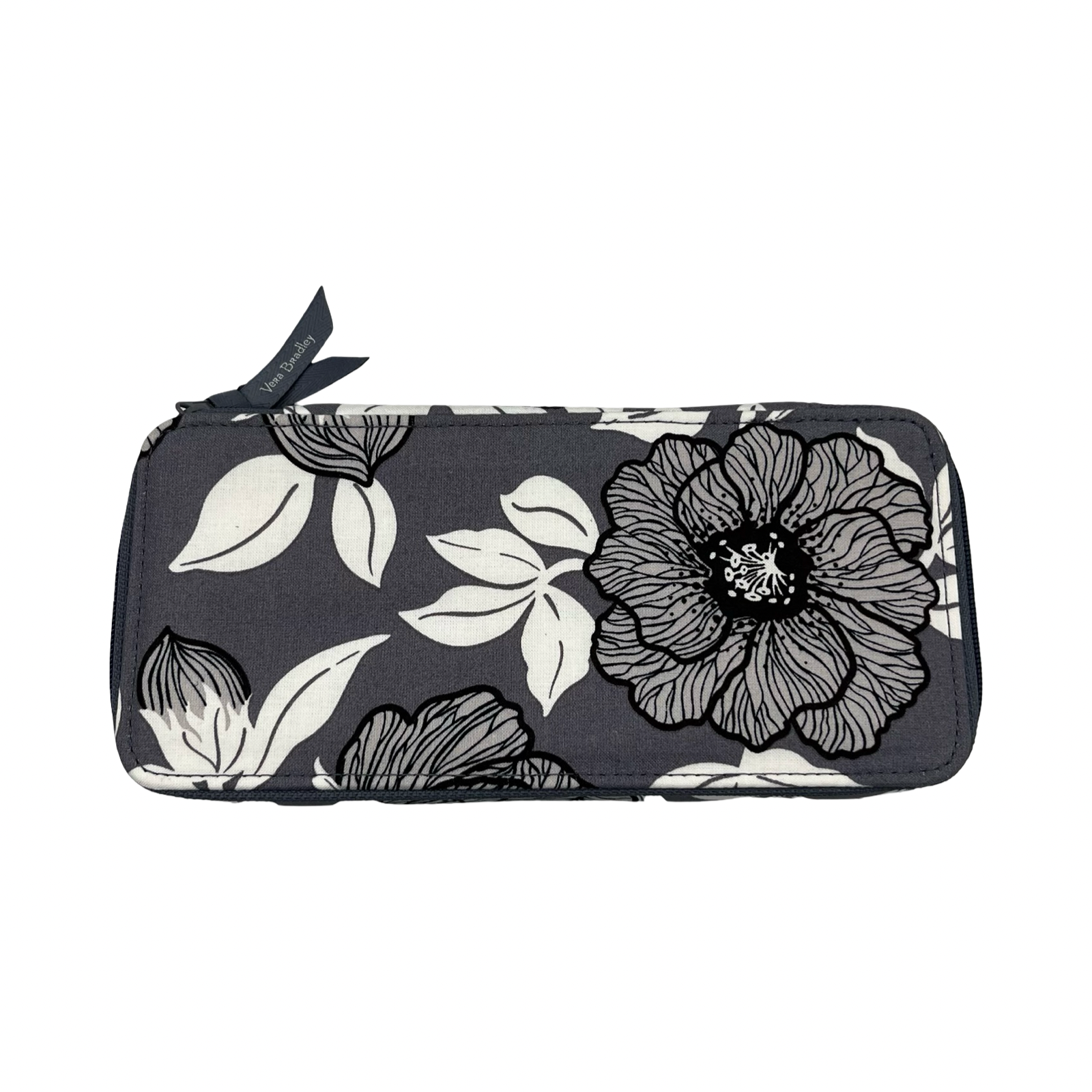 Makeup Bag By Vera Bradley In Grey, Size:Large