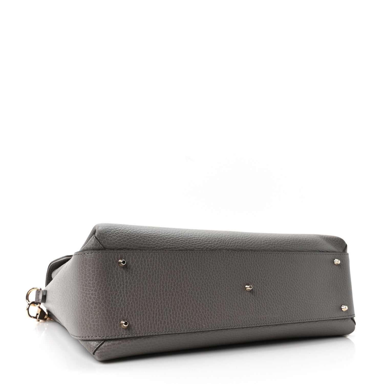 Dollar Calfskin Medium Interlocking G Top Handle Shoulder Bag Loess