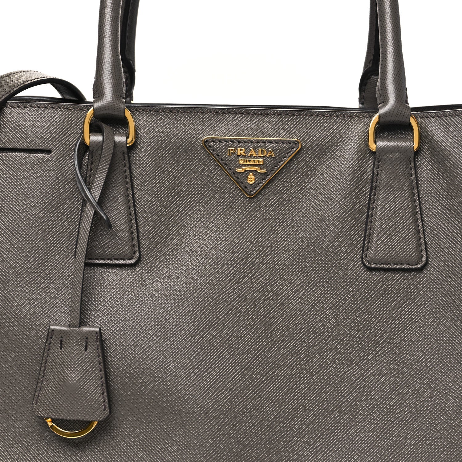 Saffiano Lux Medium Tote Grafite
