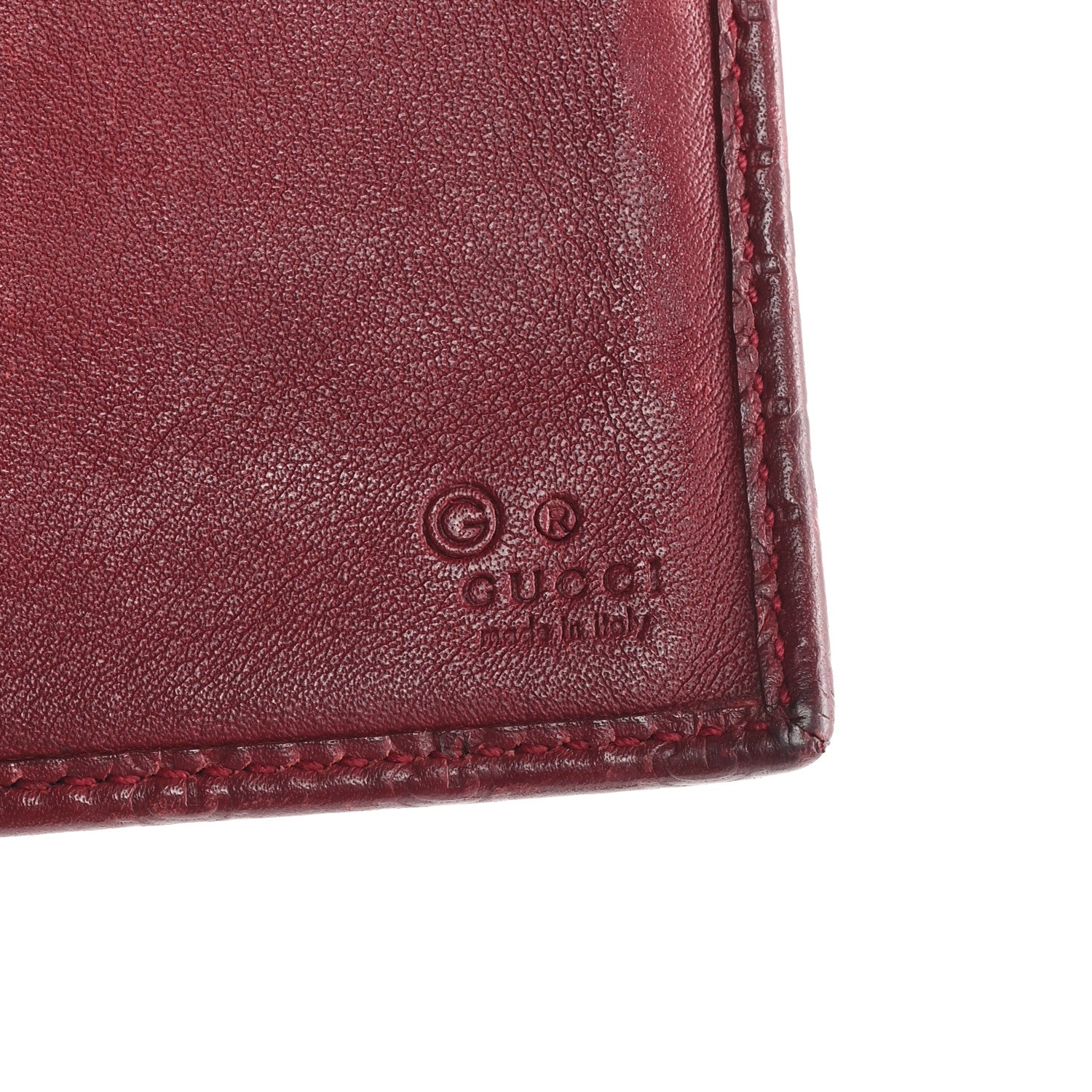 Soft Microguccissima Continental Wallet Red