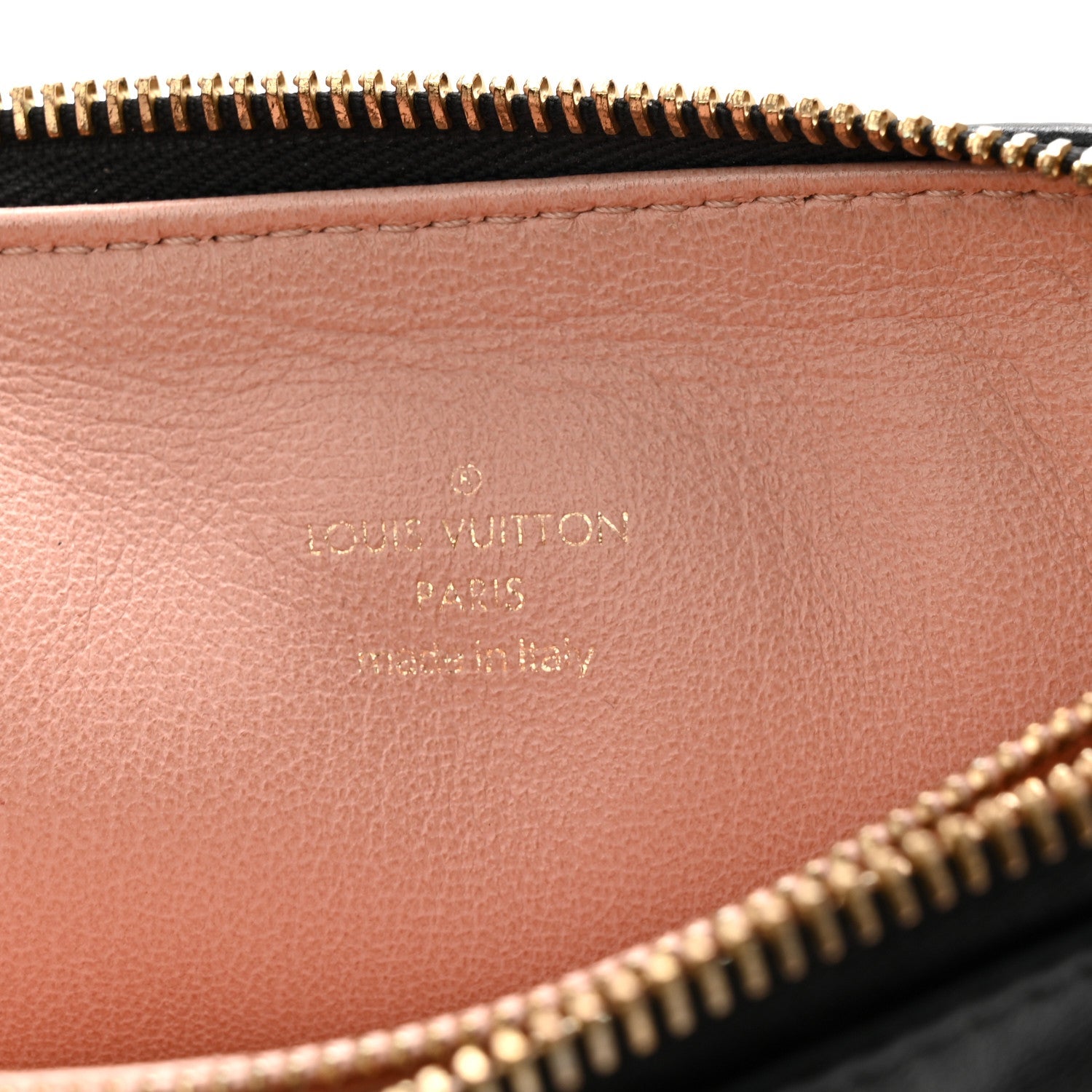 Lambskin Embossed Monogram Coussin PM Black