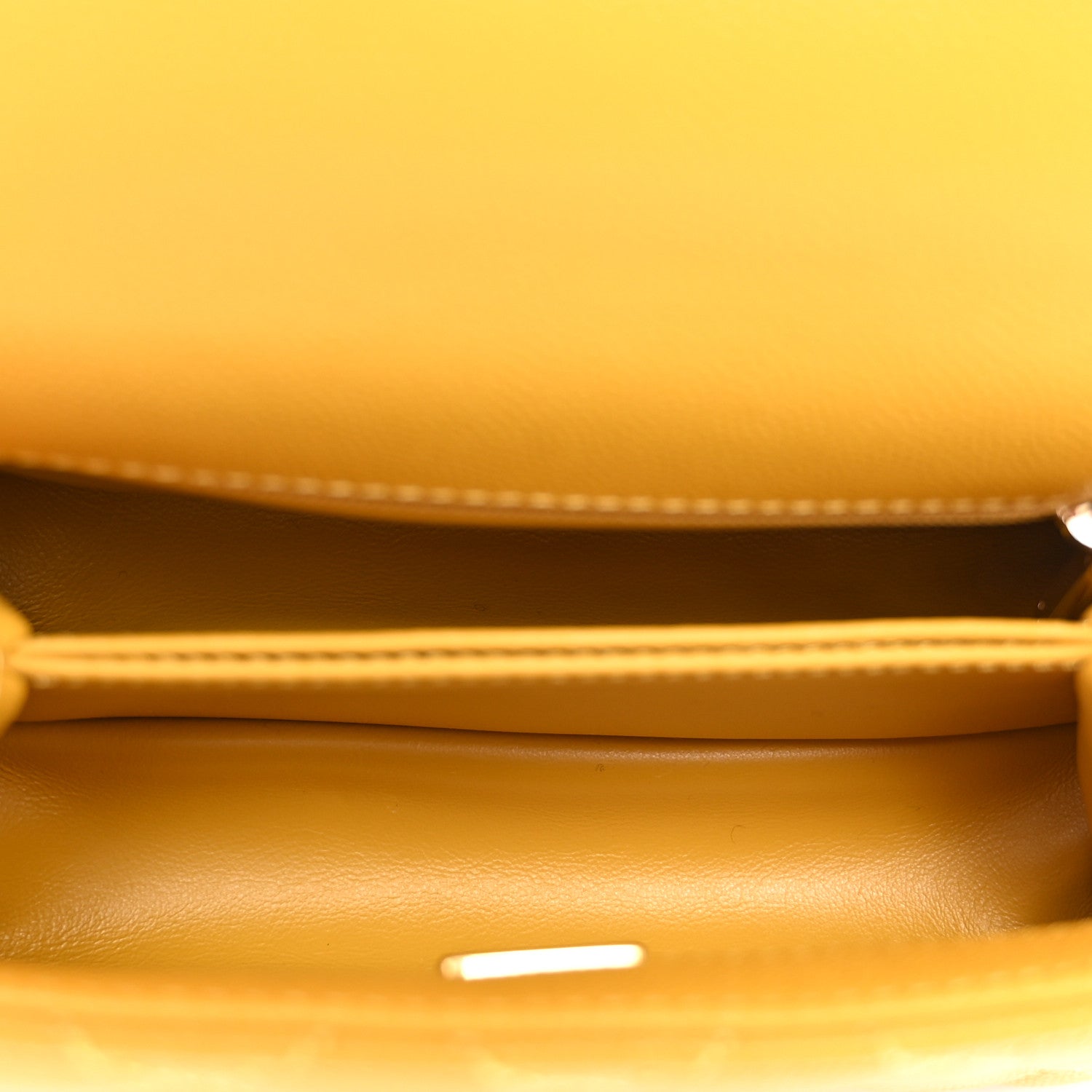 Caviar Quilted Extra Mini Coco Handle Flap Yellow