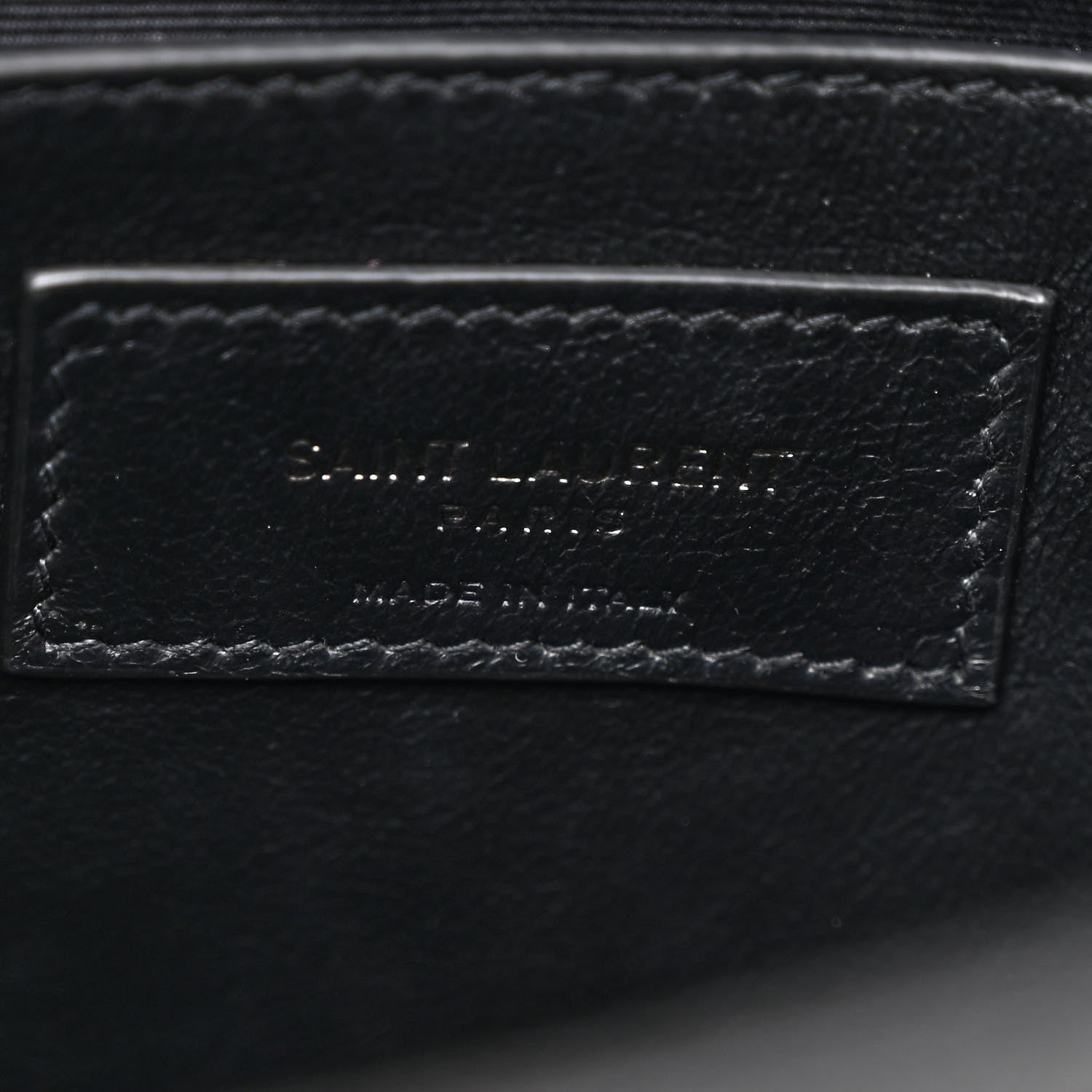 Calfskin Crocodile Embossed Matelasse Monogram Baby Niki Chain Satchel Black
