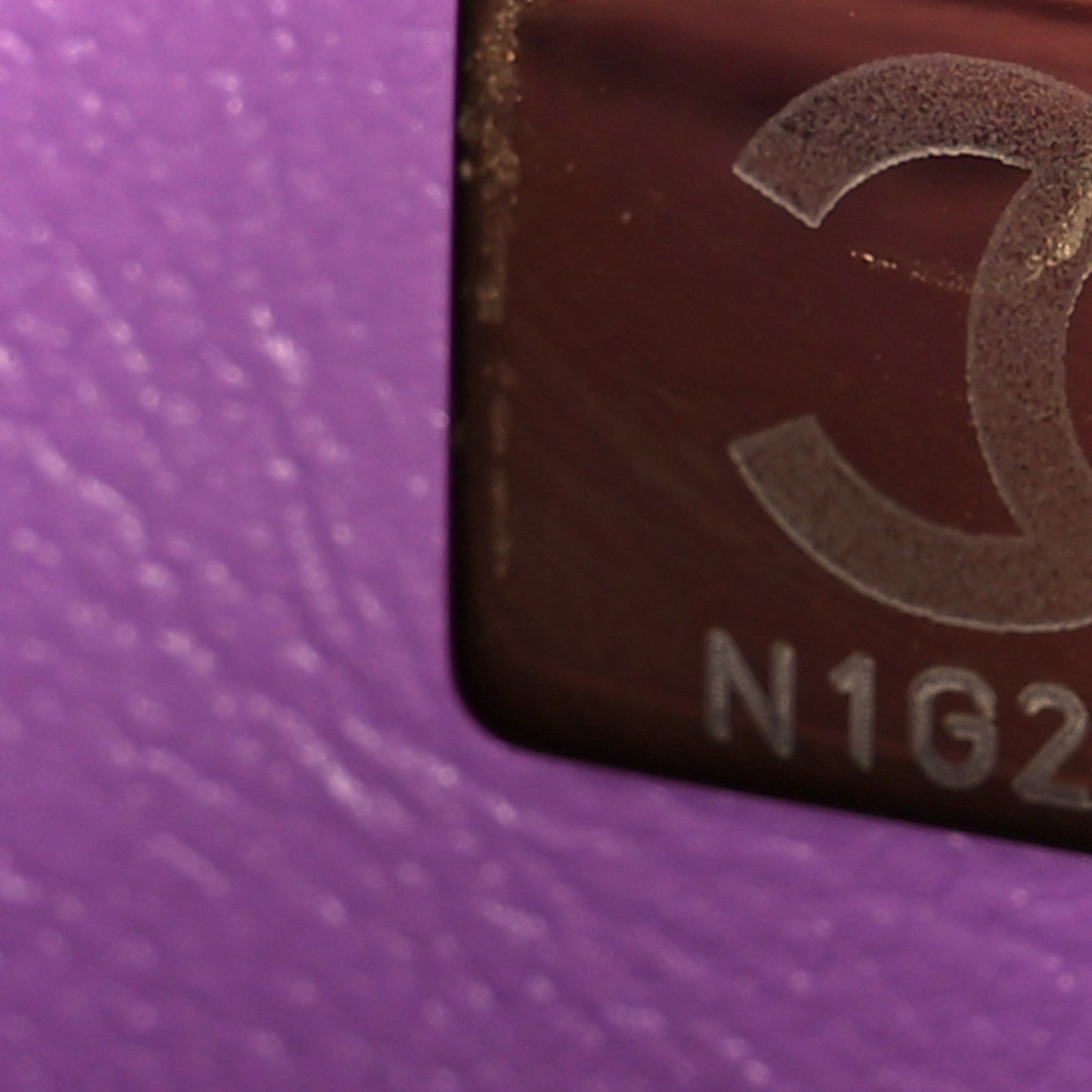 Lambskin Quilted Mini Rectangular Flap Purple