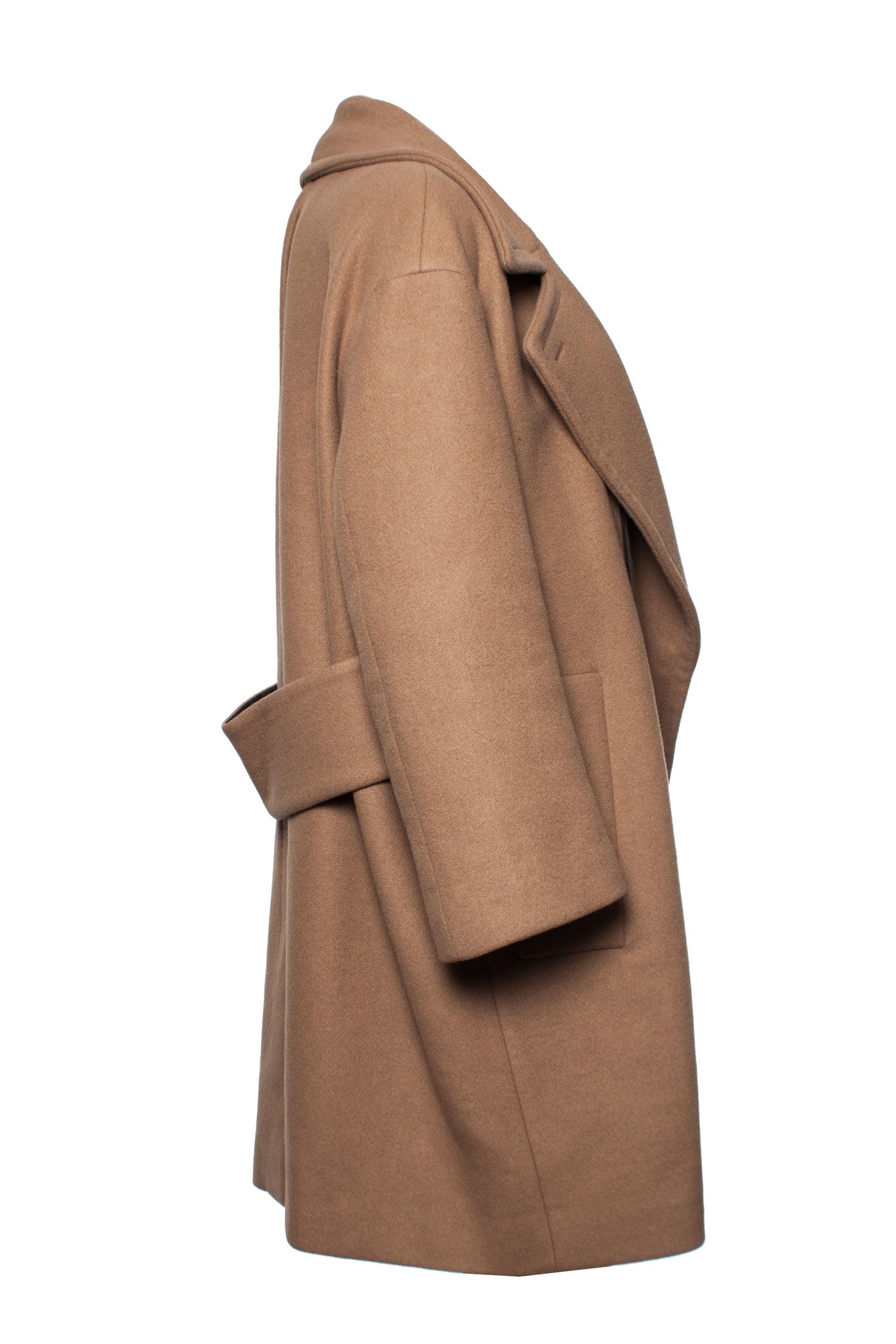 Women's Gucci Brown oversized cashmere coat.