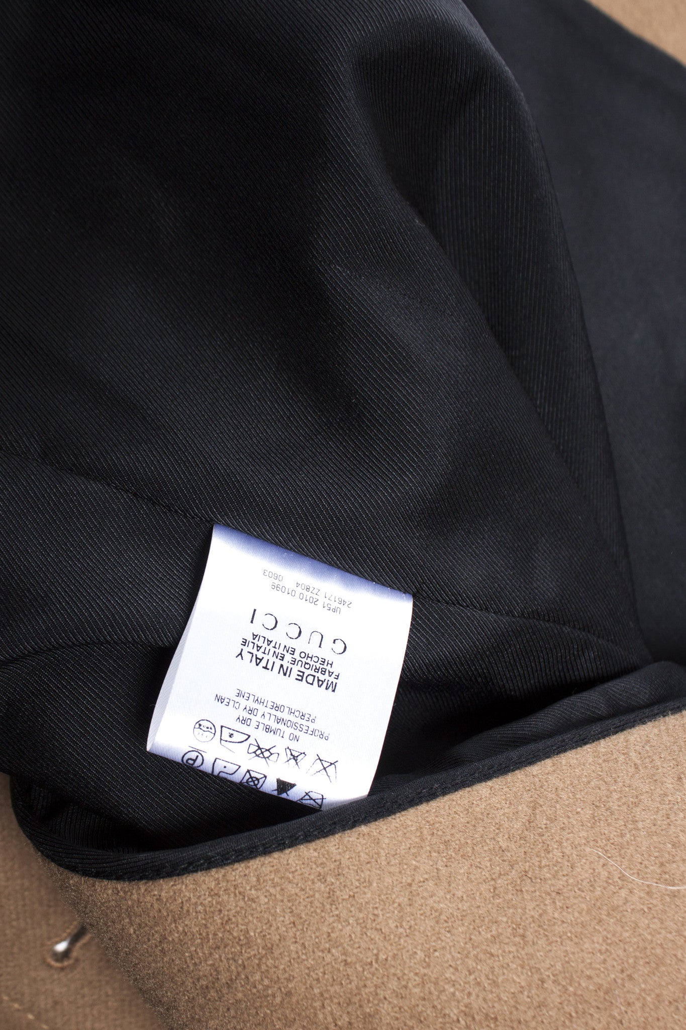 Women's Gucci Brown oversized cashmere coat.