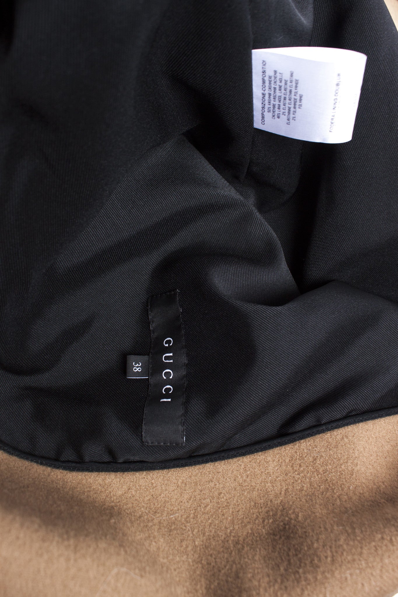 Women's Gucci Brown oversized cashmere coat.