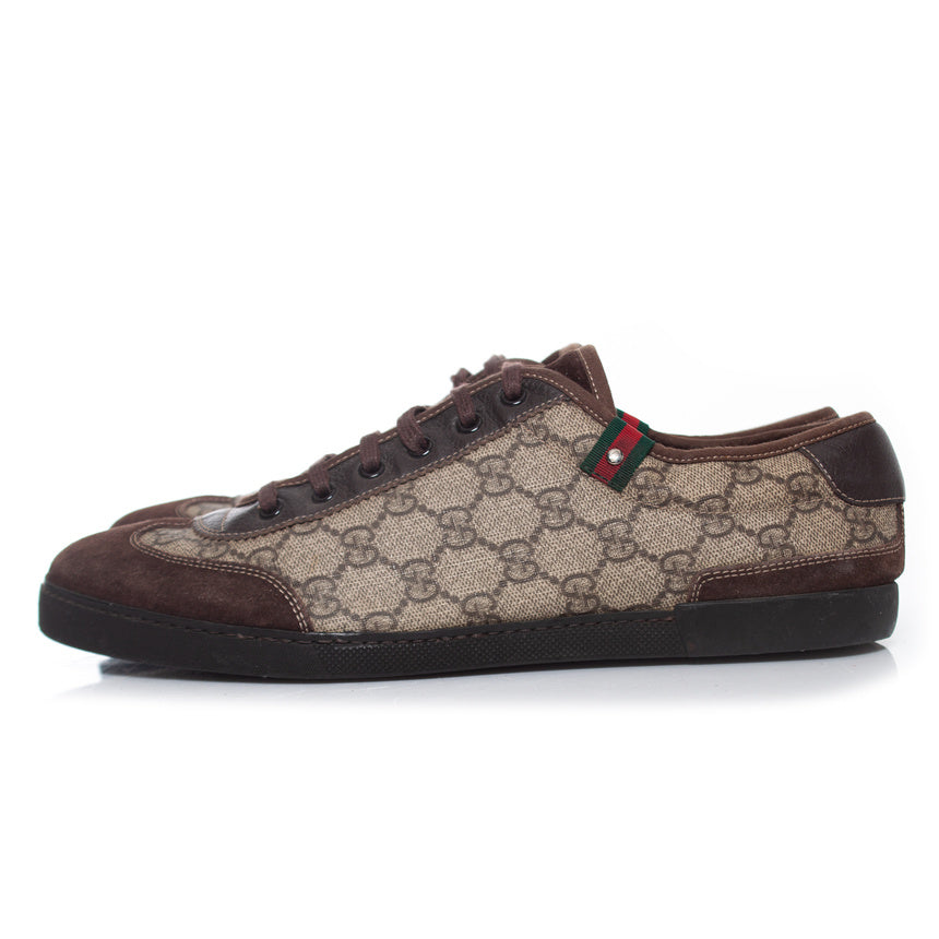 Men's Gucci GG canvas low top trainers